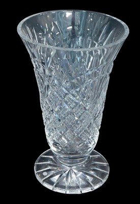 Lot 652 - A Waterford Lismore pattern crystal vase, 26cm...
