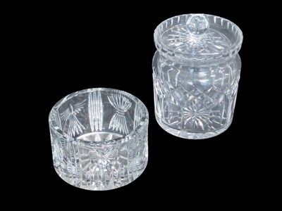 Lot 656 - A Waterford crystal Lismore round biscuit...