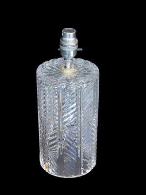 Lot 666 - A Waterford crystal Marquise table lamp,...