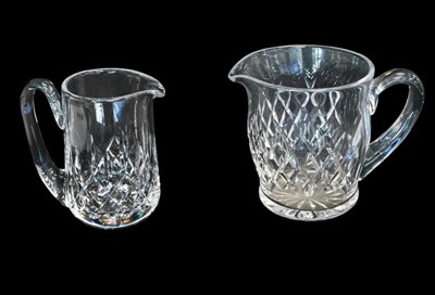 Lot 680 - Two Waterford crystal jugs, comprising a Boyne...