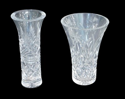 Lot 683 - Two Waterford crystal vases, comprising a...