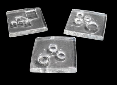 Lot 685 - Three large Whitefriars architectural slabs,...