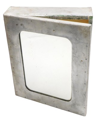 Lot 133 - A mid century aluminium medicine cabinet, of...