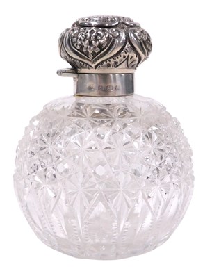 Lot 210 - An Edward VII cut glass and silver mounted...