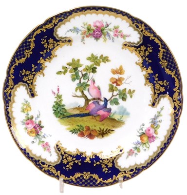 Lot 342 - A late 19thC Mintons porcelain cabinet plate,...