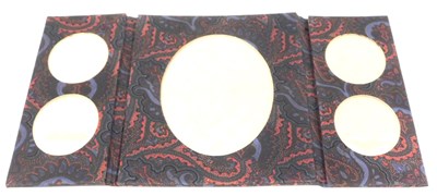 Lot 383 - A Liberty Paisley pattern triptych photograph...