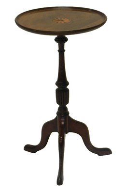 Lot 875 - A mahogany wine table, the circular dish to...