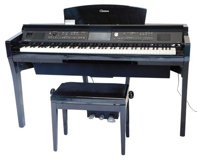 Lot 880 - A Yamaha Clavinova, in ebonised case, 143cm...