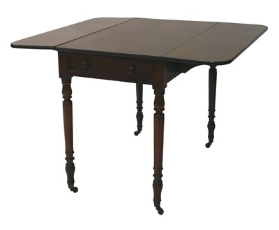 Lot 883 - A 19thC mahogany Pembroke table, the...