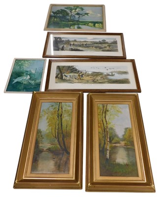 Lot 599 - Early 20thC English School. River landscape...