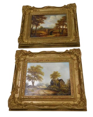 Lot 600 - T. Heathcote Hunt. Beeley Bridge, Chatsworth...