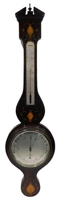 Lot 604 - A wheel barometer, stamped W Mansell of...