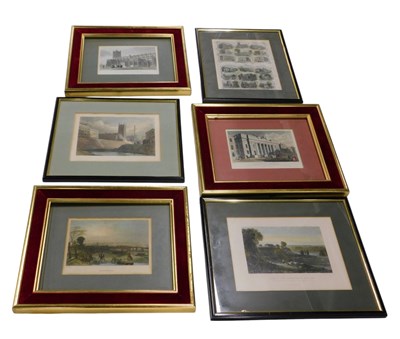 Lot 628 - Various 19thC and later prints relating to...