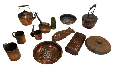 Lot 638 - A quantity 19thC and later copper, to include...