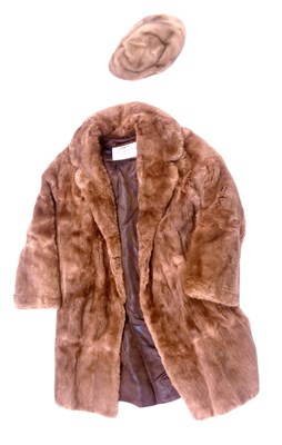 Lot 643 - A lady's brown fur jacket.