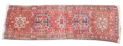 Lot 774 - A Persian type small runner, with a geometric...