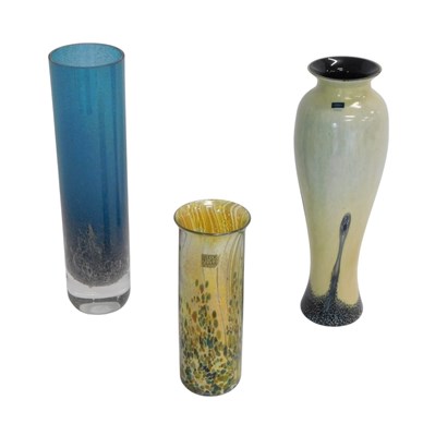 Lot 649 - A Royal Brierley iridescent glass vase, in...
