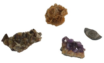 Lot 650 - Mineral samples, to include desert rose,...