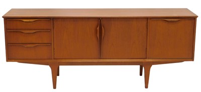 Lot 737 - A G-plan style 1960s/70s teak low sideboard,...