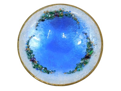 Lot 785 - A Limoges enamel dish, with raised decoration...