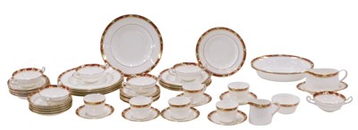 Lot 889 - A Royal Crown Derby Cloisonne pattern part...