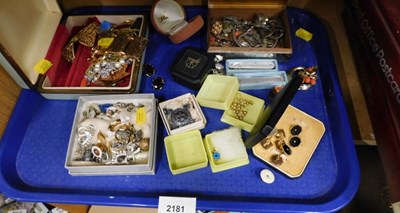 Lot 2181 - Assorted costume jewellery, marcasite...