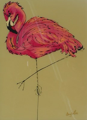 Lot 369 - Amy Louise. Balancing Act, mixed media on...