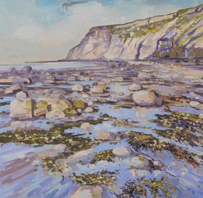 Lot 381 - S Garforth (20thC). Seaweed and shadows - Port...