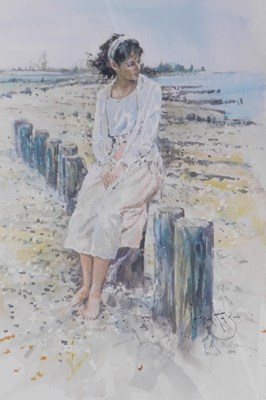 Lot 384 - Gordon King (1939-2022). At the beach,...