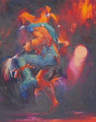 Lot 389 - Glen Badham (b.1972?). In the shadows, oil on...