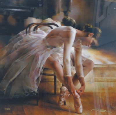 Lot 394 - 20thC School. Ballerina, artist signed giclee...
