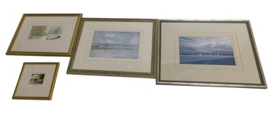 Lot 620a - Digby Page. Figures Fishing, watercolour, and...