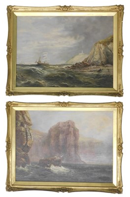 Lot 456 - H Ackroyd (19thC/20thC). Coastal scenes - one...