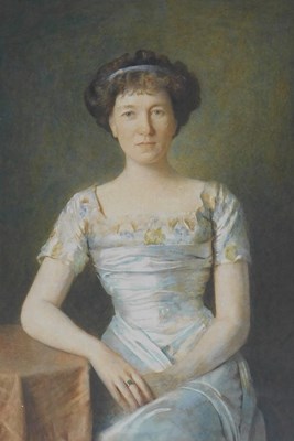 Lot 468 - C H P (19thC/20thC). Portrait of a young lady,...