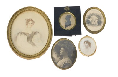 Lot 319 - Early 19thC School. Portrait miniature of a...