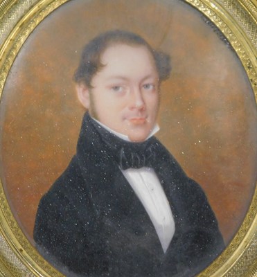 Lot 320 - 19thC Continental School. Portrait miniature...