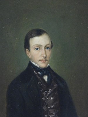Lot 327 - After Sebastian Schweiz. Portrait miniature of...