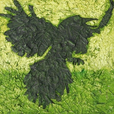 Lot 494 - John Lincoln (b.1944). Fen crow 2, acrylic and...