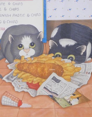 Lot 404 - Linda J Smith. Fish and chips supper,...