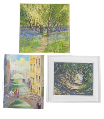 Lot 415 - P Harper. Towards the light, oil on board,...