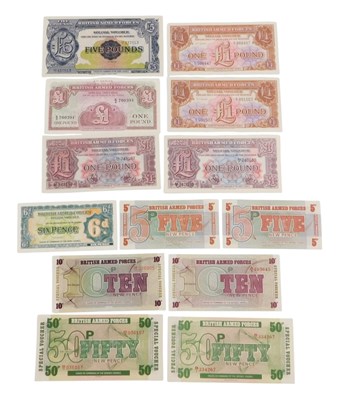 Lot 101 - British Military Authority banknotes and...