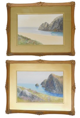 Lot 431 - Helen Wingate (19thC/20thC). Coastal scenes,...