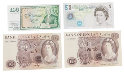 Lot 114 - Two Bank of England ten pound banknotes, mint...