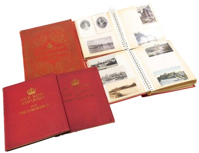 Lot 164 - Two albums of postcards relating to Royalty,...