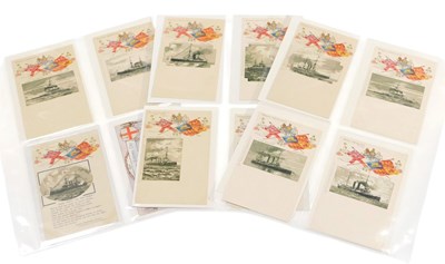 Lot 172 - Fifteen Raphael Tuck's postcards of the Empire'...