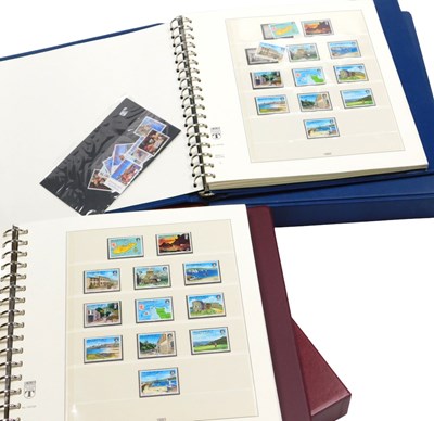 Lot 138 - Stamps.- Alderney.- 2 Lindner albums complete,...