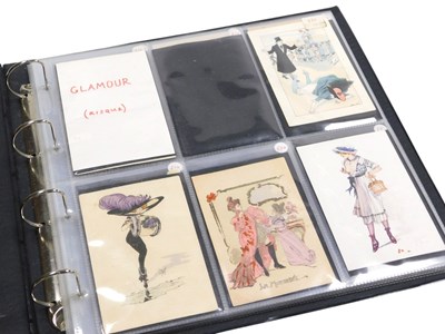 Lot 203 - Continental glamour postcards, some of a...