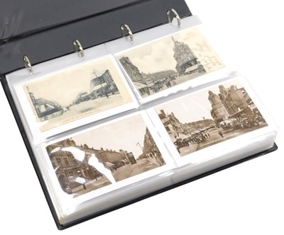 Lot 216 - An album of topographical postcards, chiefly...