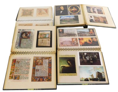 Lot 226 - Three albums of mixed postcards and printed...