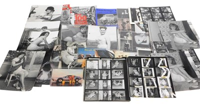 Lot 230 - Glamour magazines and photographs, including...